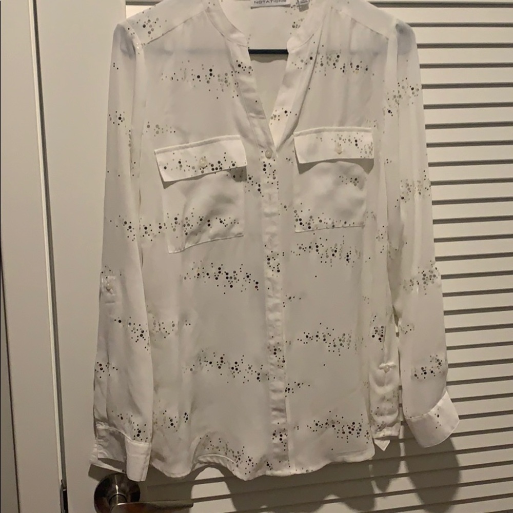 Beautiful Preworn Notations Woman Blouse